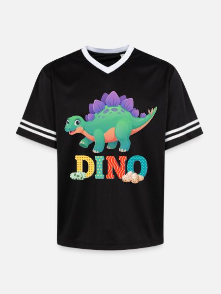DINO - Unisex Football Style Mesh T-Shirt - pink/pink stripes