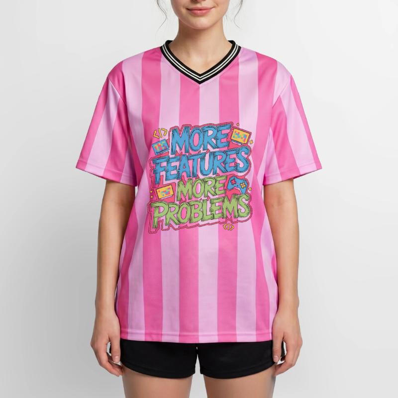 Game Developer More Features More Web Developer Unisex Football Style Mesh T-Shirt