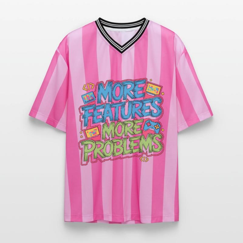Game Developer More Features More Web Developer Unisex Football Style Mesh T-Shirt