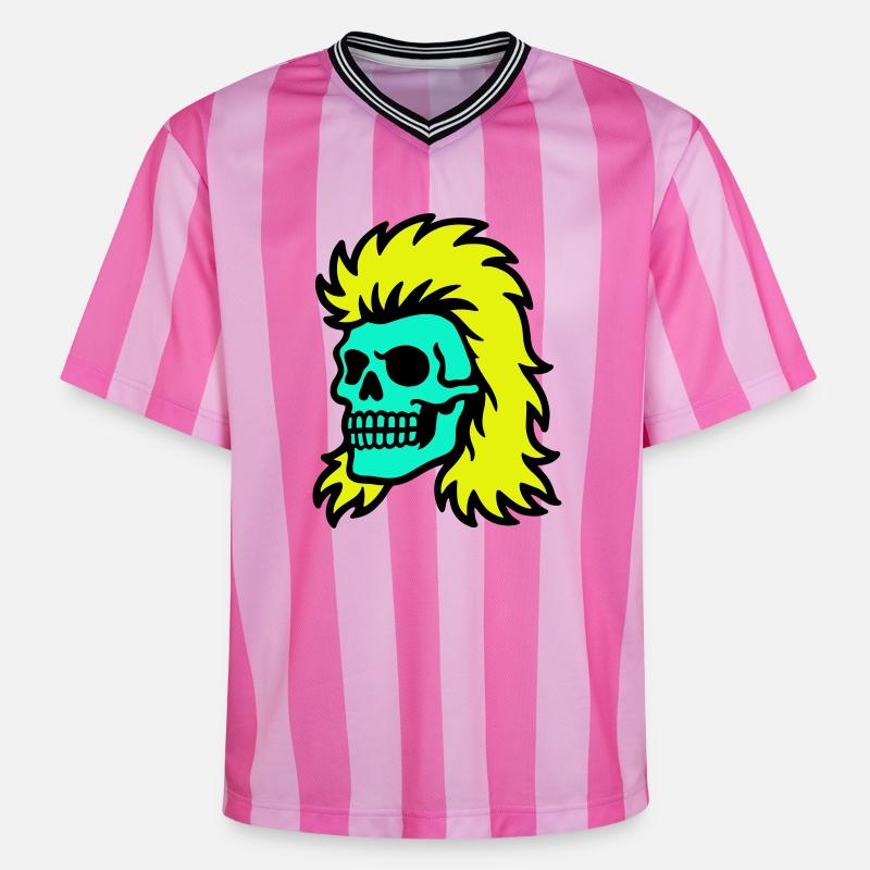 Crâne de mulet - T-shirt de foot unisexe en mesh - rose/rose rayures