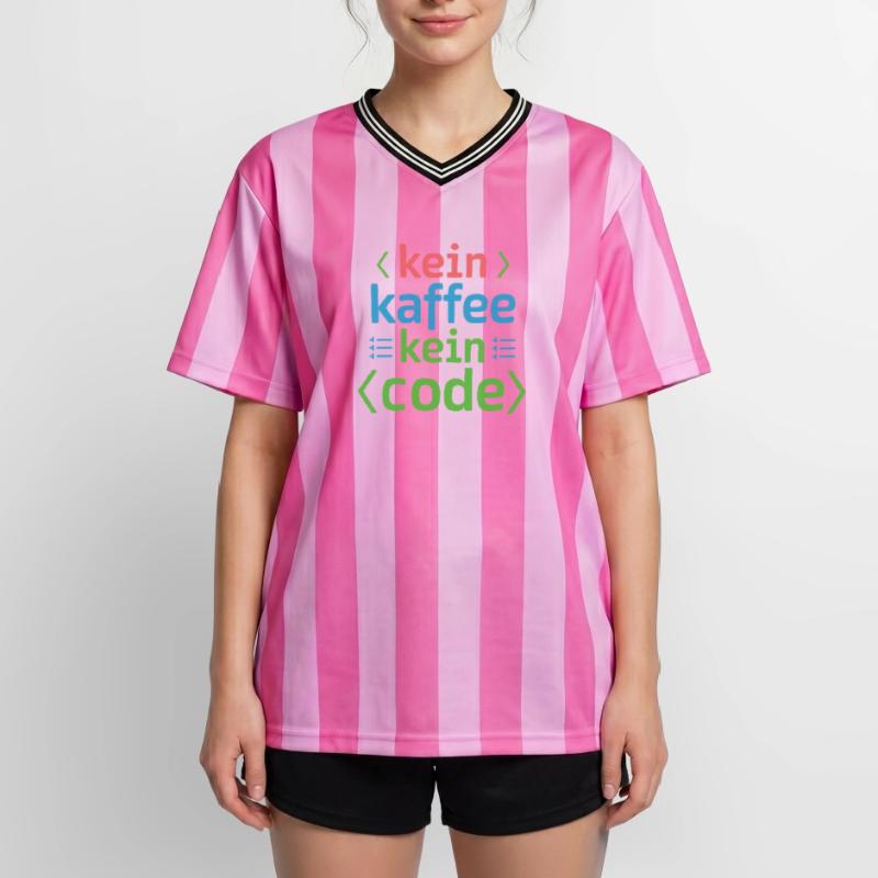 No Coffee No Code Programmer Computer Scientist Unisex Football Style Mesh T-Shirt