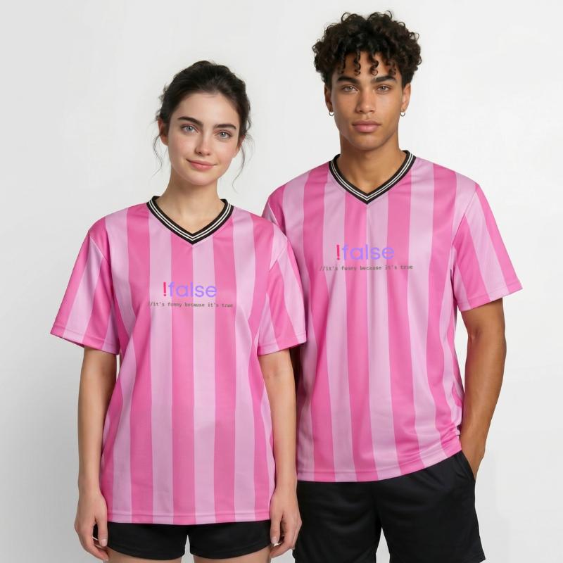 Jeu de mots sur la programmation Ifalse Funny Coder T-shirt de foot unisexe en mesh