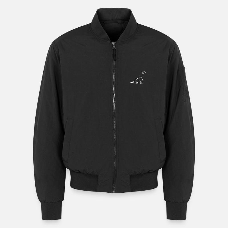dinosaur - Unisex Bomber Jacket - black