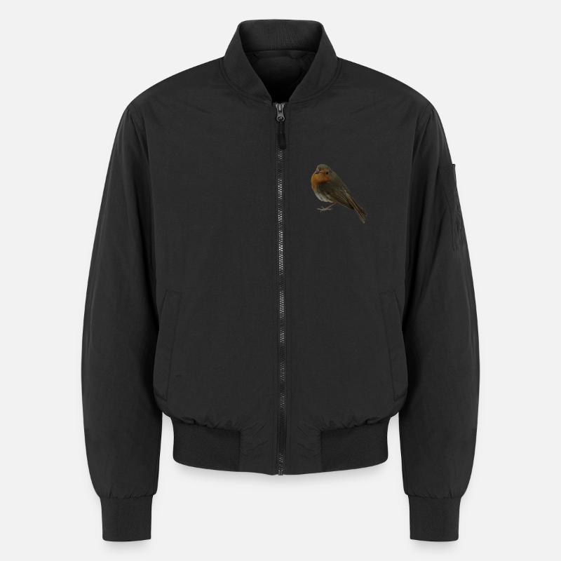 Rotkehlchen Unisex Bomberjacke