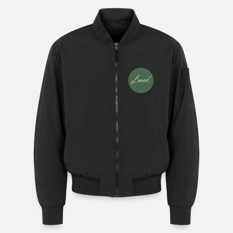 Loved - Unisex Bomber Jacket - black