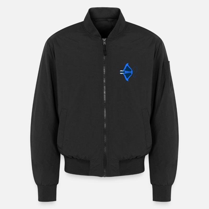 Manta Linear Blue stilisiert Unisex Bomberjacke
