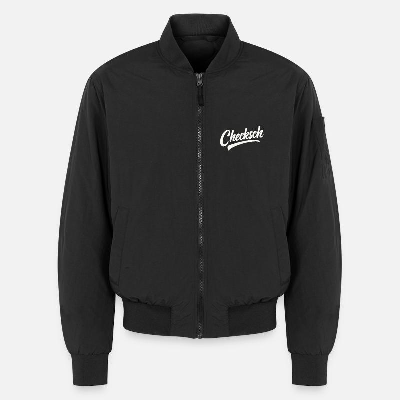Checksch Retro Script Unisex Bomberjacke