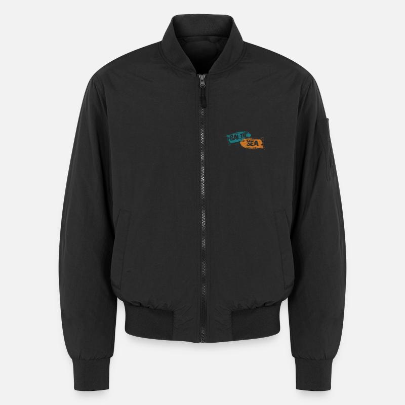 Baltic Sea - Ostsee - Unisex Bomberjacke - Schwarz