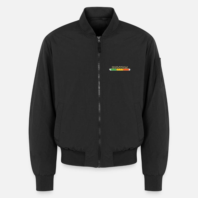 Reggae-Rhythmus - Unisex Bomberjacke - Schwarz