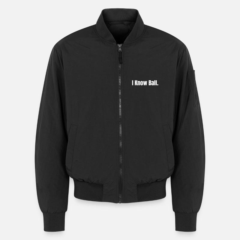 I Know Ball : Édition Minimaliste Auto-Déclaration Bomber unisexe