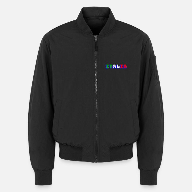 ITALY - Unisex Bomber Jacket - black