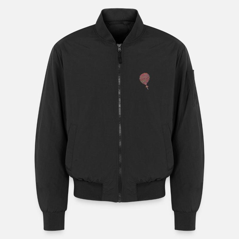 Neon Scribble Ballon – Pop Art Skizze Unisex Bomberjacke