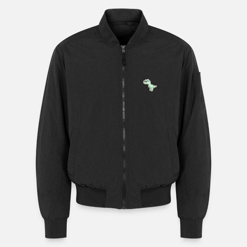 dinosaur - Unisex Bomber Jacket - black