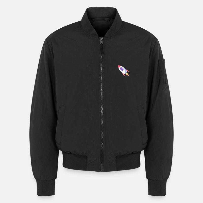 Raumrakete Pop-Comic Unisex Bomberjacke