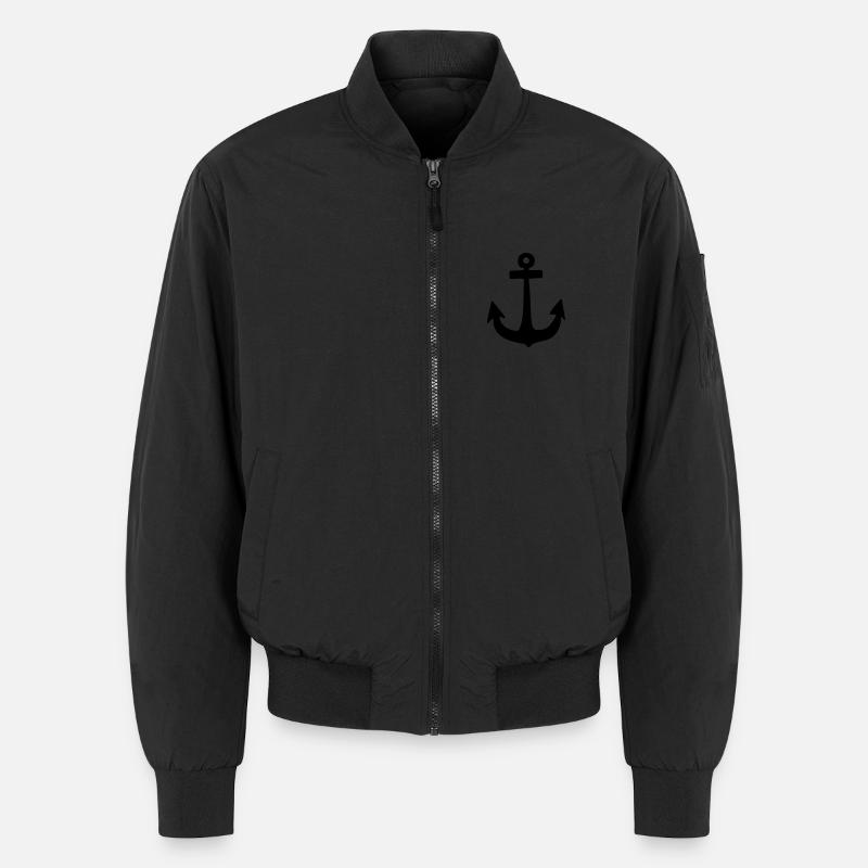 Anker - Unisex Bomberjacke - Schwarz