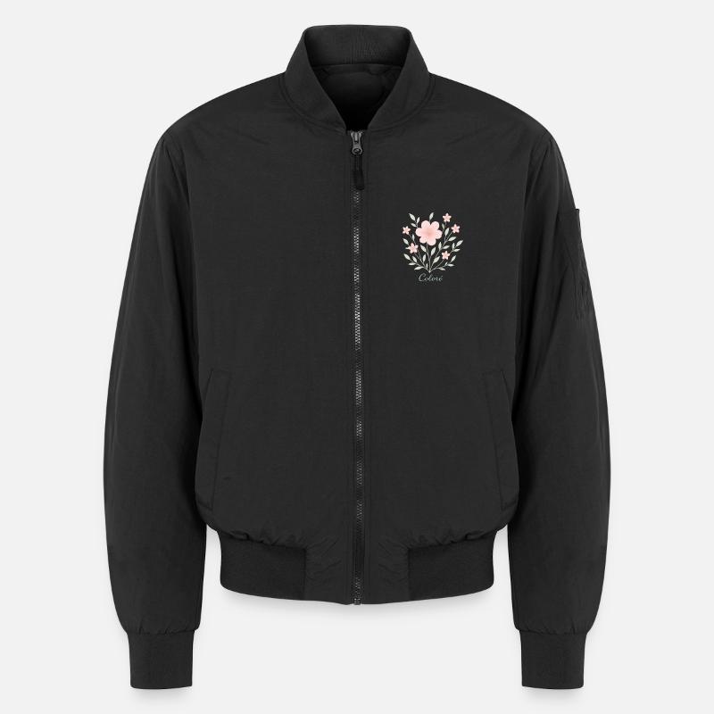 Colorè Kirschblüten Illustration Unisex Bomberjacke