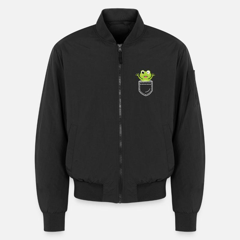 Frosch Frösche Unisex Bomberjacke