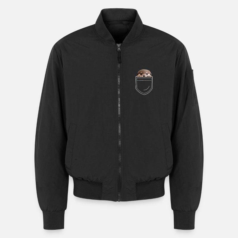 Otter - Unisex Bomber Jacket - black