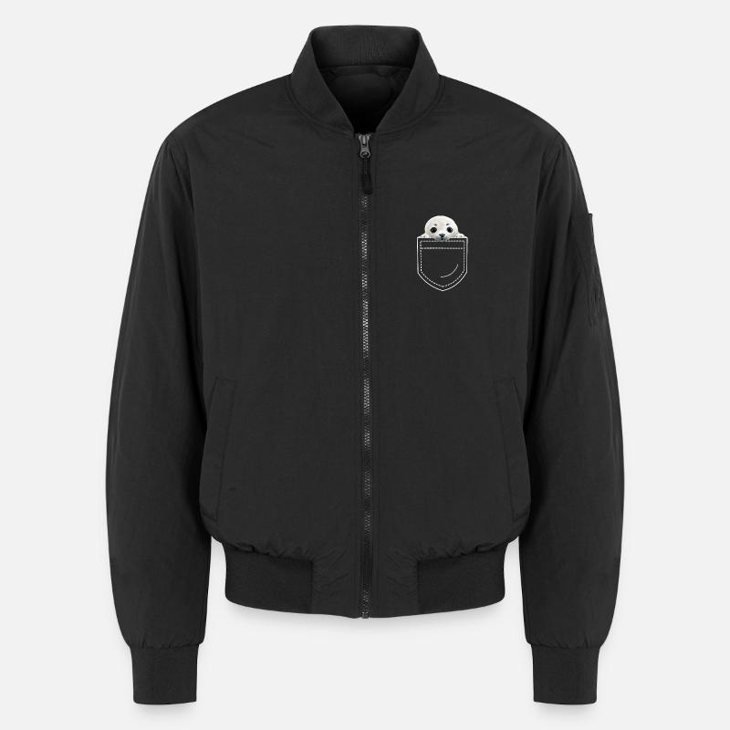 Seal - Unisex Bomber Jacket - black
