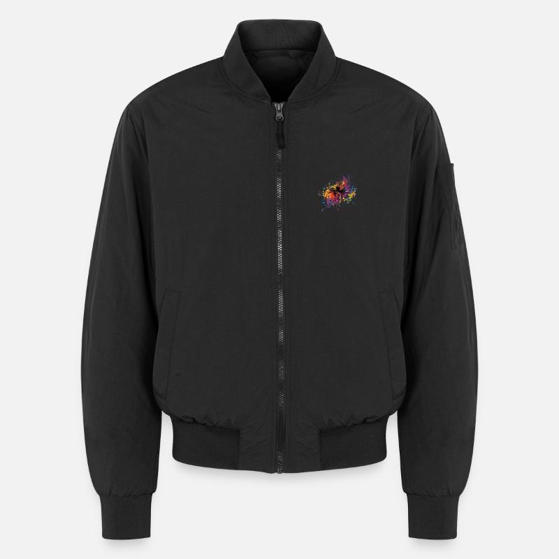 Krafttraining - Unisex Bomberjacke - Schwarz