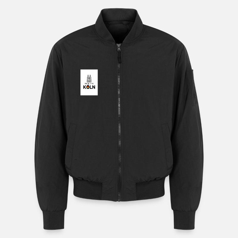 Köln Kompass 50°N 7°E Skyline - Unisex Bomberjacke - Schwarz