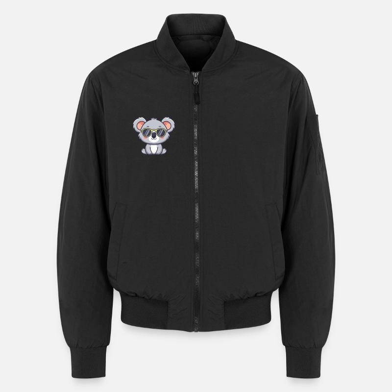 Koala Yellow Pop Glasses Unisex Bomber Jacket