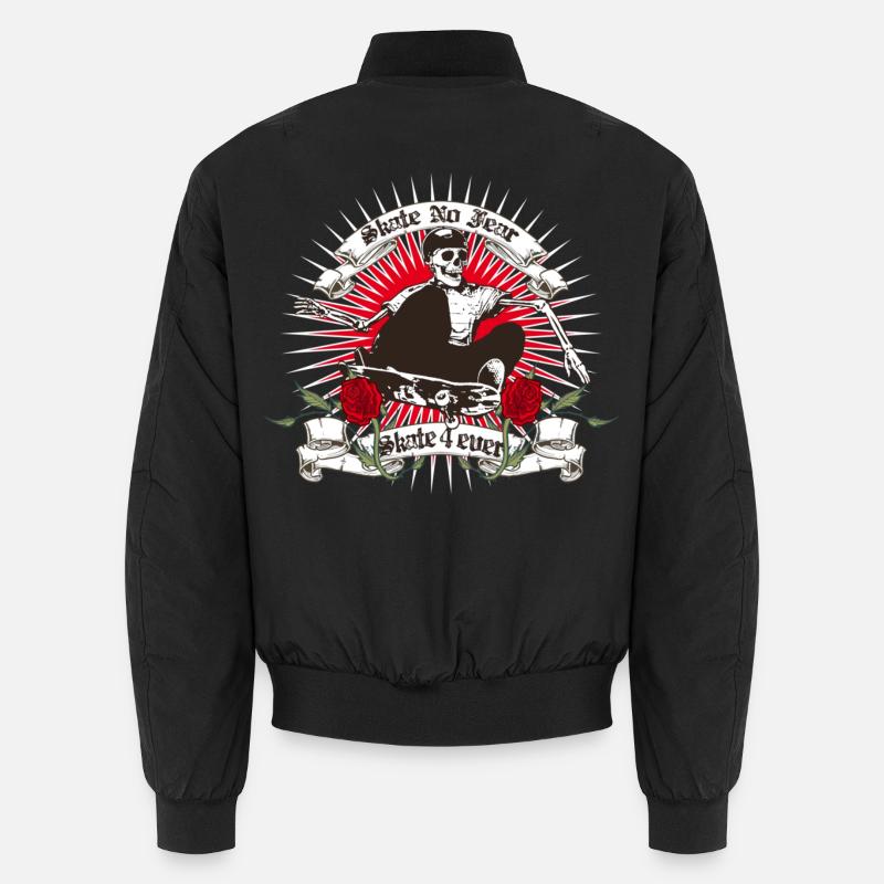 Skate keine Angst - Unisex Bomberjacke - Schwarz