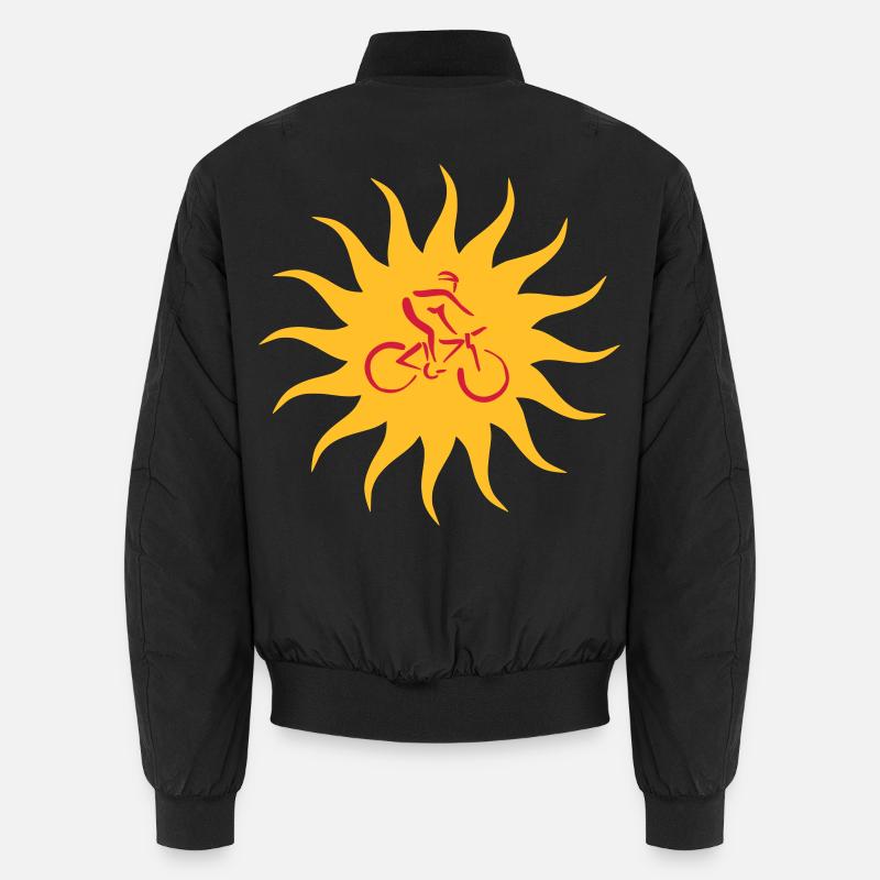 Biker Sonne Unisex Bomberjacke