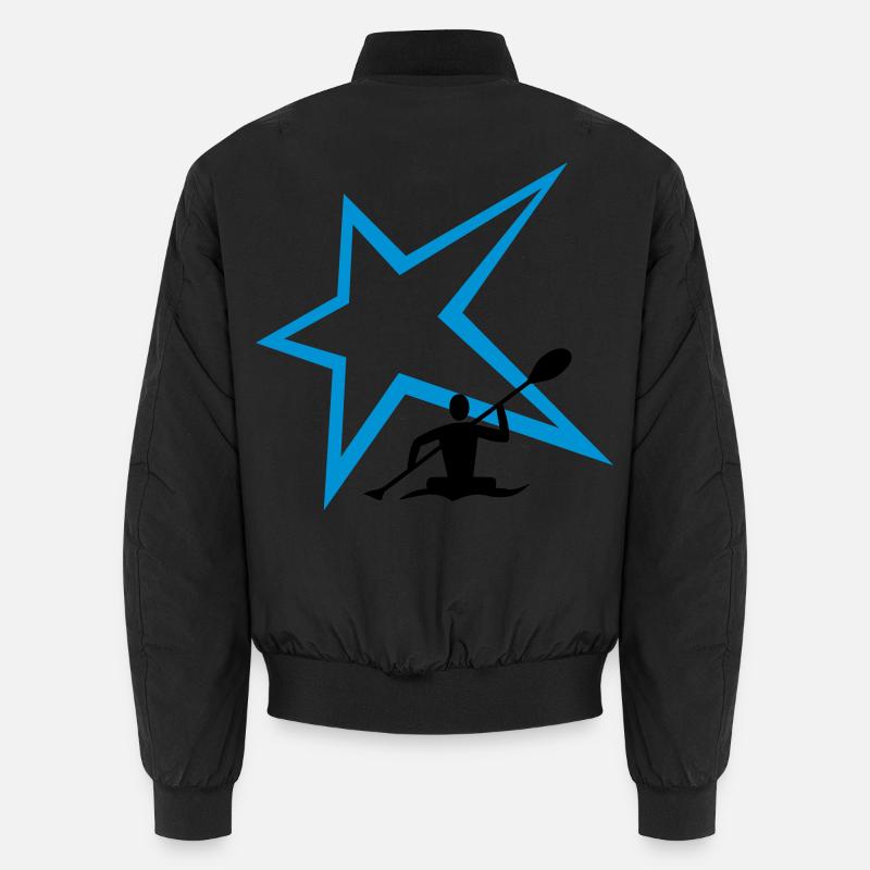 Kanu Stern - Unisex Bomberjacke - Schwarz