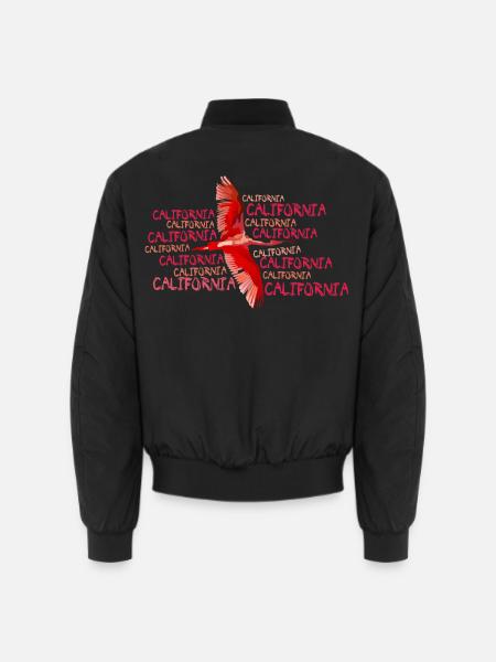 california - Unisex Bomber Jacket - black