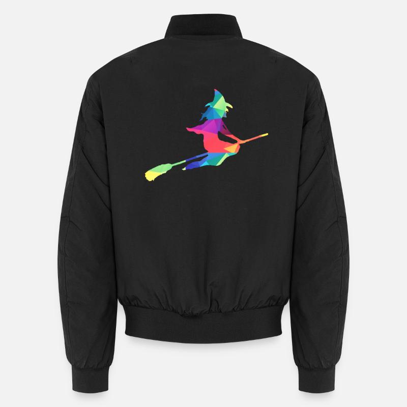 Bunte Hexe Unisex Bomberjacke