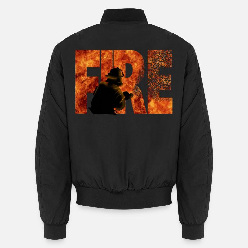Firefighter - Bomber unisexe - noir