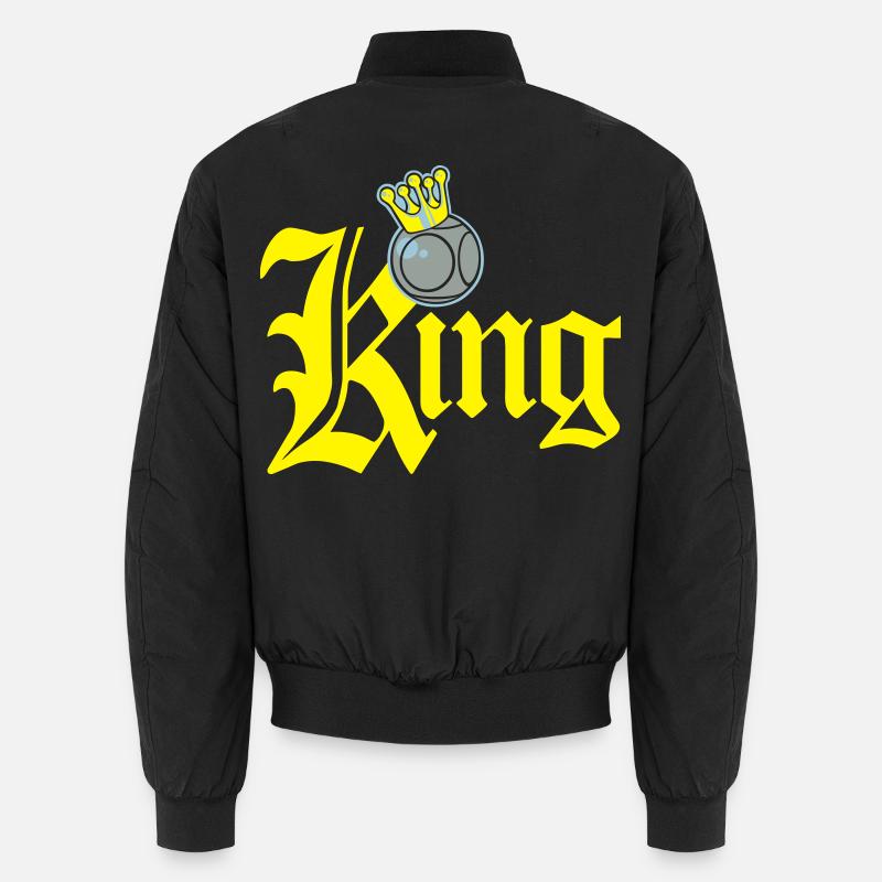 König Petanque Tippfehler Unisex Bomberjacke