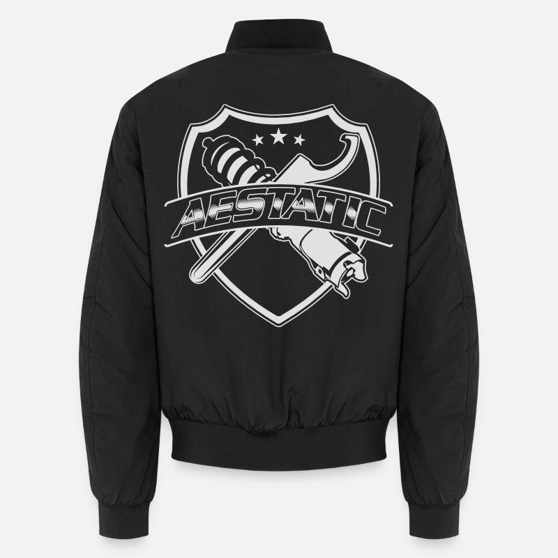 Aestatic, Static Tuner Design - Unisex Bomber Jacket - black