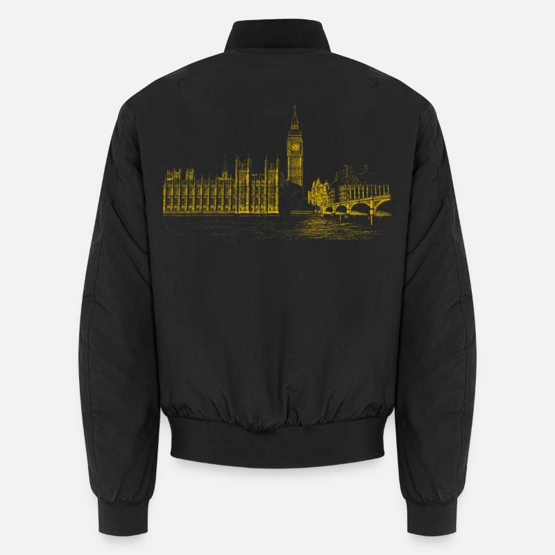 London - Bomber unisexe - noir