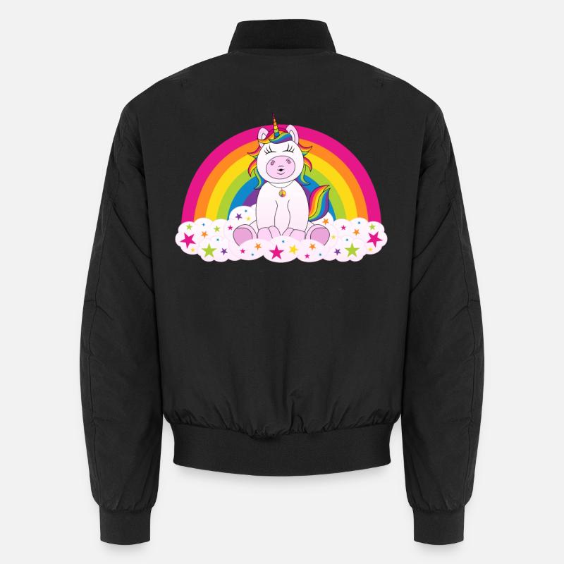 Unicorn Rainbow Unisex Bomber Jacket