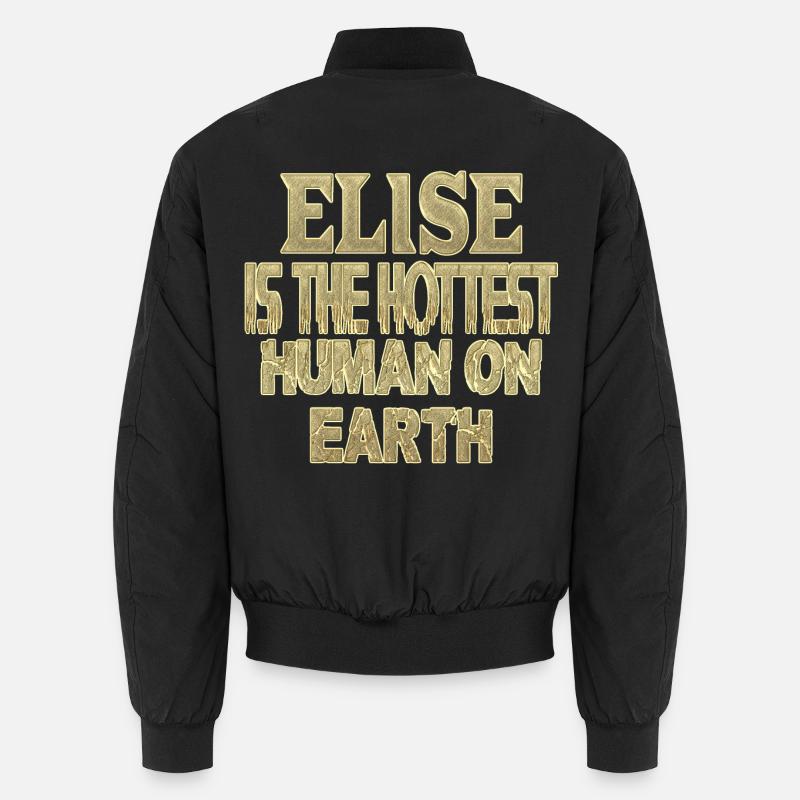 Elise - Unisex Bomberjacke - Schwarz