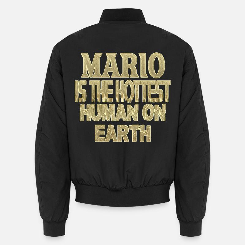 Mario - Unisex Bomberjacke - Schwarz