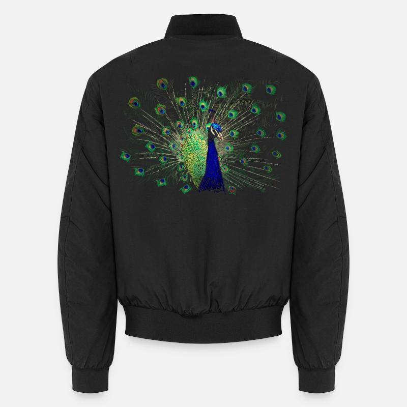 Peacock - Bomber unisexe - noir