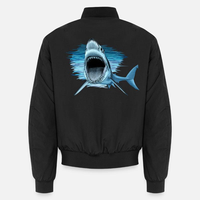 shark - Bomber unisexe - noir