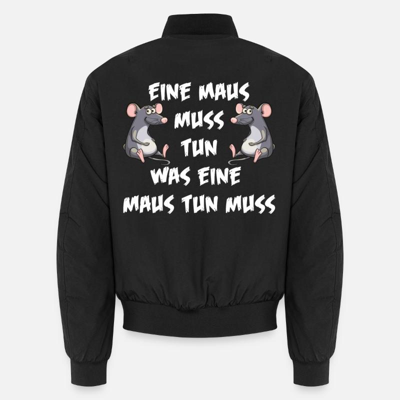 Maus tun muss Unisex Bomberjacke