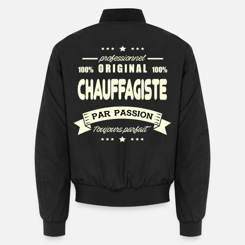 Chauffagiste Original - Bomber unisexe - noir
