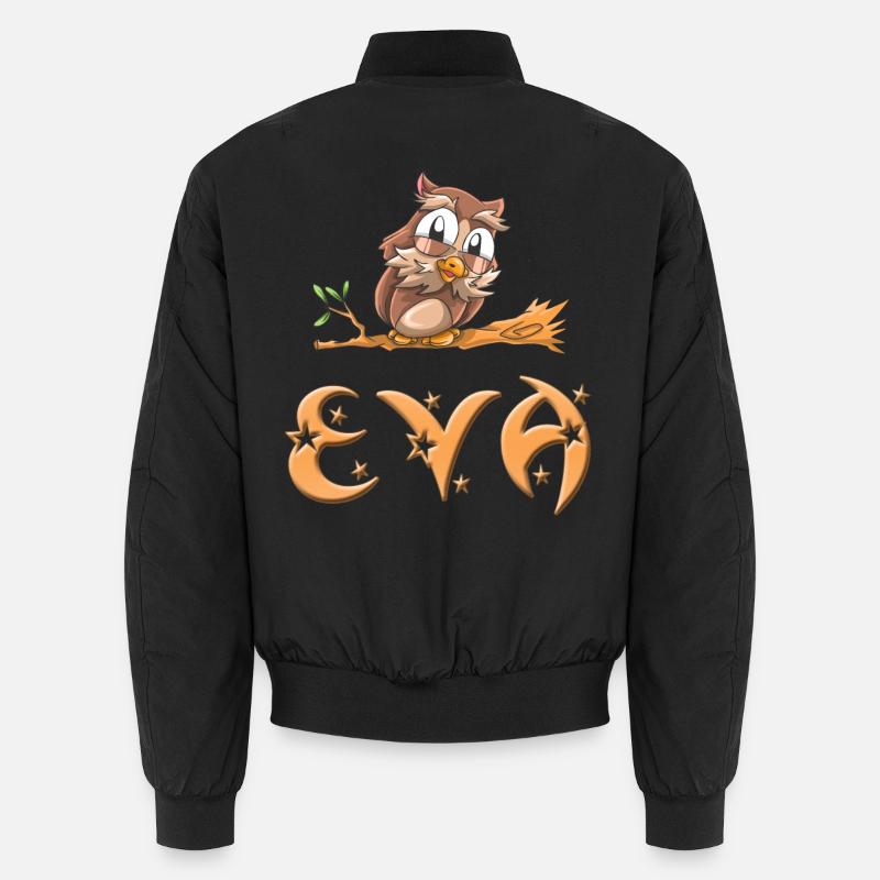 Eule Eva - Unisex Bomberjacke - Schwarz