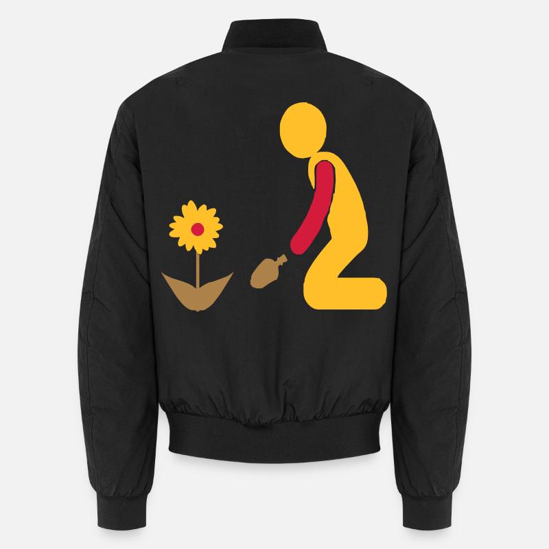 garden - Unisex Bomber Jacket - black