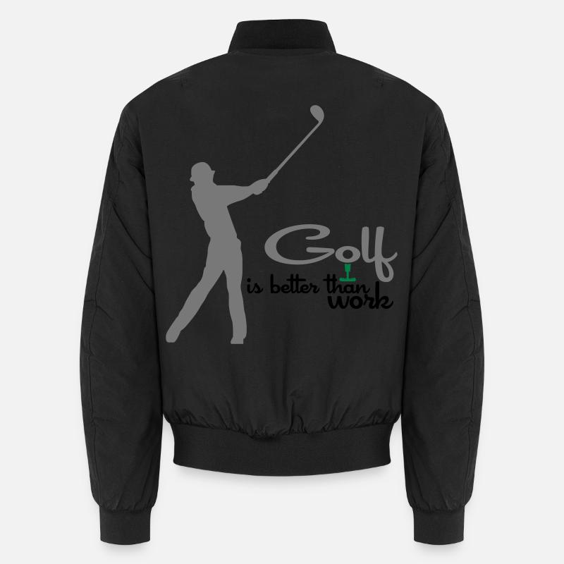 golf - Unisex Bomber Jacket - black