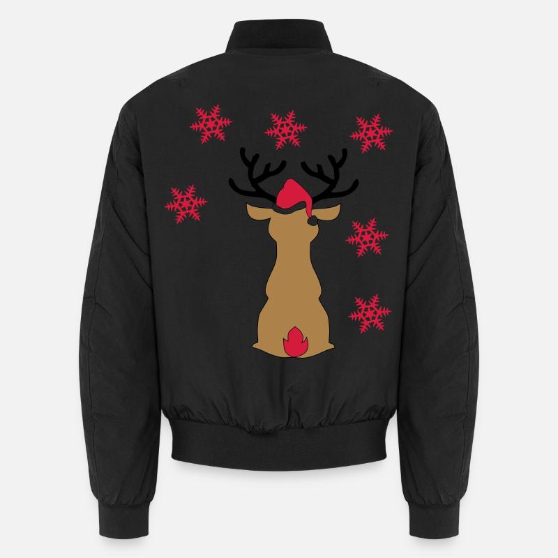 Moose - Unisex Bomber Jacket - black