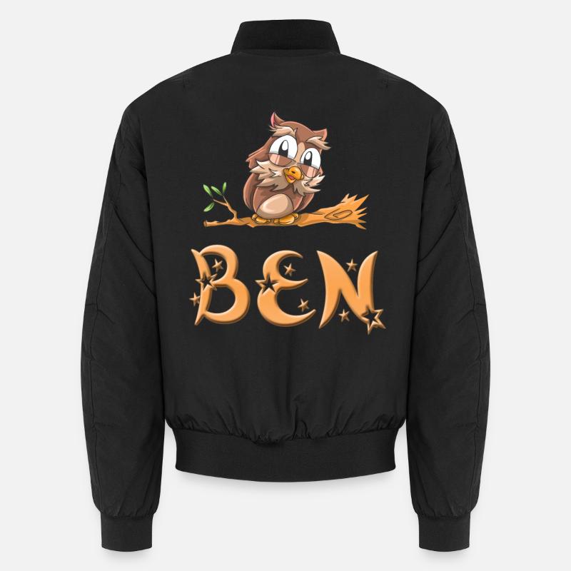 Eule Ben Unisex Bomberjacke