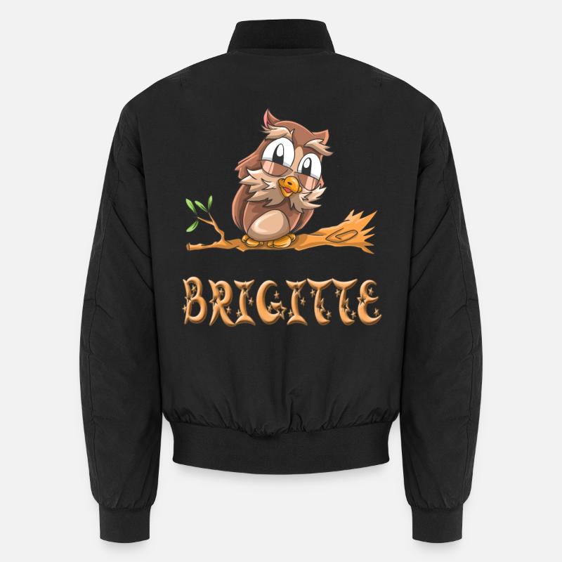 Eule Brigitte Unisex Bomberjacke