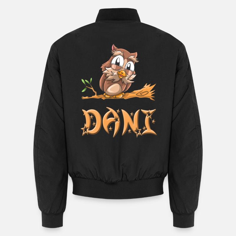 Eule Dani - Unisex Bomberjacke - Schwarz