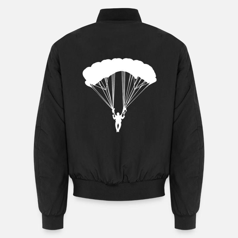 White parachute Unisex Bomber Jacket